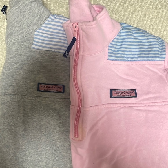 Vineyard Vines Tops - 2 women's vineyard vines seersucker shep shirt three quarter zips